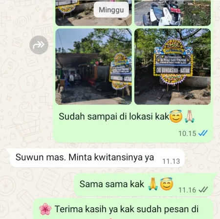 Pengiriman Papan Bunga Duka Kebon Kosong