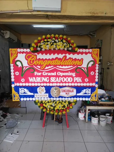 Papan Bunga Ucapan Selamat Kebon Kosong